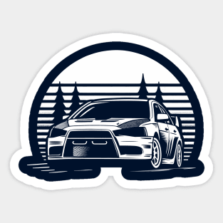 Mitsubishi Lancer Evo Rally Car Sticker